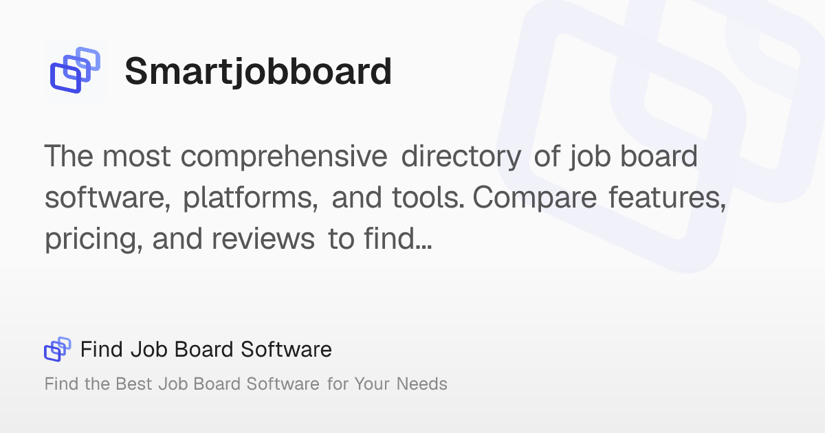Smartjobboard: AI-powered job boards built for associations ...